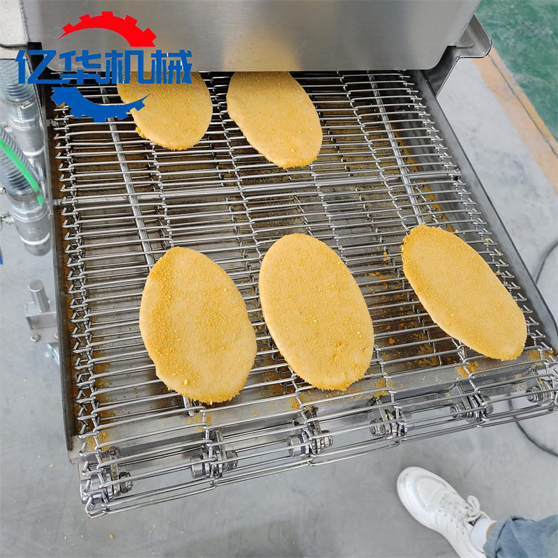 红糖糍粑上糠机南瓜饼上浆裹糠设备全自动酥饼裹糠机生产厂家