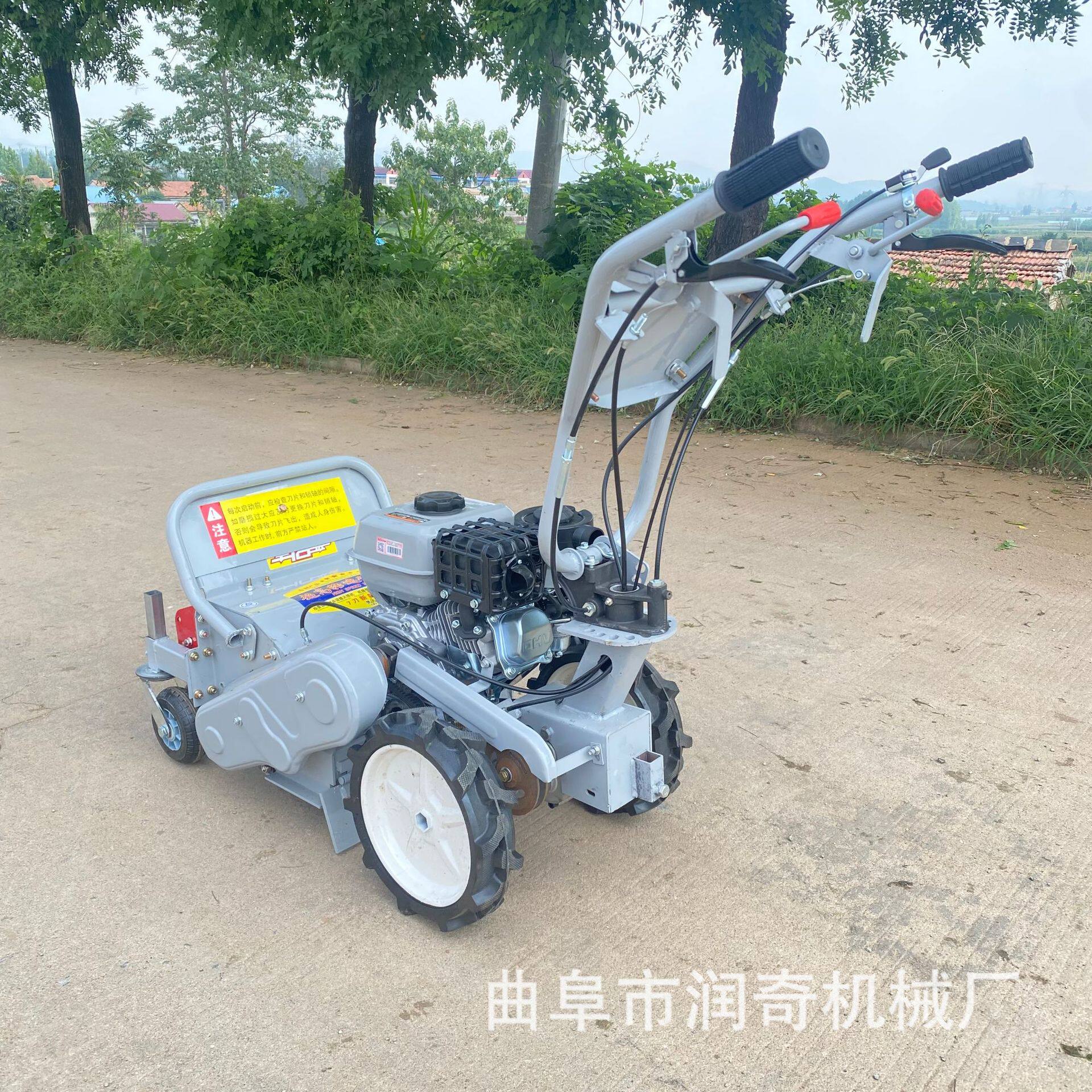 多功能手推旋耕碎草机小型农用耕地机果园杂草粉碎还田机