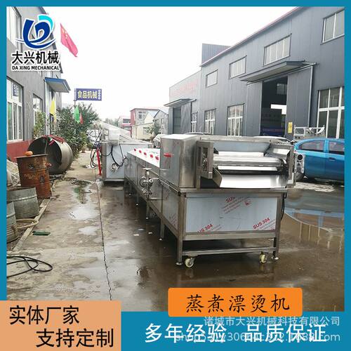 鸡脯丸子蒸煮漂烫线 辣椒秋葵青菜杀青漂烫设备 花生酱巴氏杀菌机