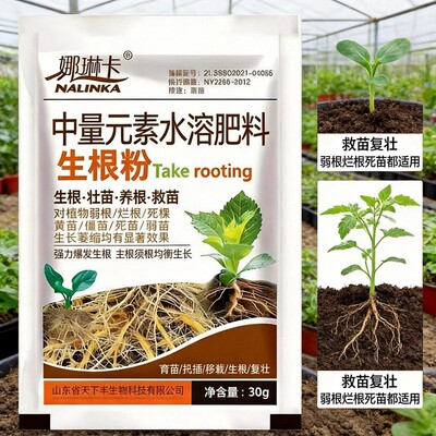 娜琳卡壮苗用生根粉水溶肥料救苗生根壮苗养根生根粉蔬菜育苗移栽