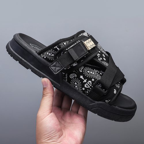 莆田CHRISTO  VISVIM拖鞋男士休闲户外沙滩鞋男女款潮牌外穿凉拖