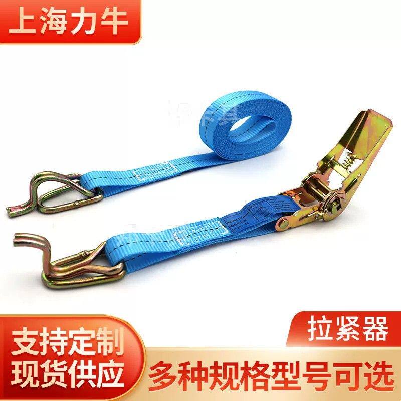 1寸0.8吨天鹅钩拉紧器捆绑带固定器 蓝色固定扣卡扣货物行李打包