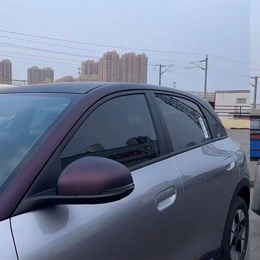 车身贴膜改色膜超哑金属黑幻紫车顶摩托车机车哑光黑紫色改色贴纸