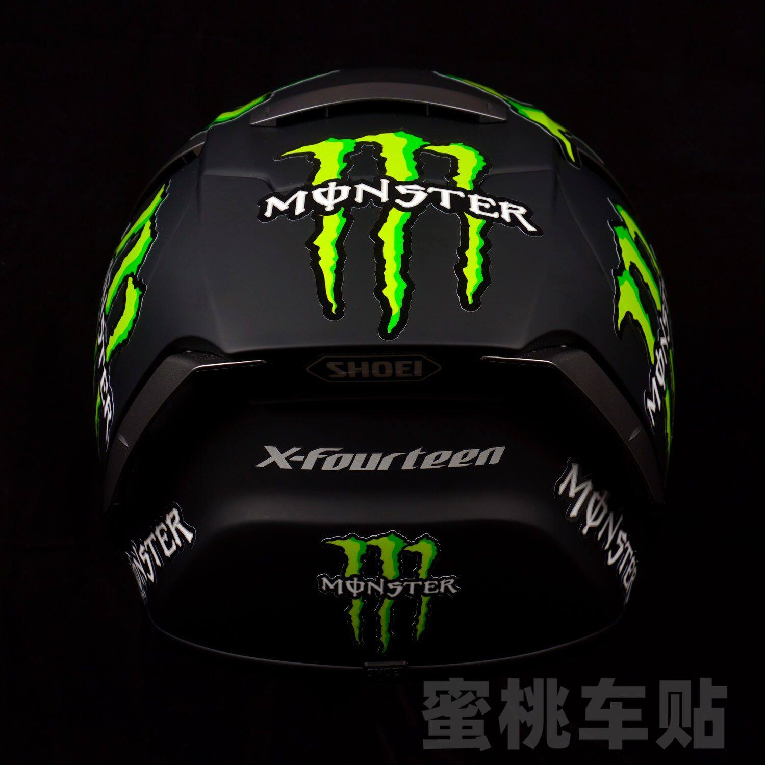 适用于SHOEI X14 X15 Z8 Z7 改装 头盔 贴纸 趣味 卡通 反光贴纸