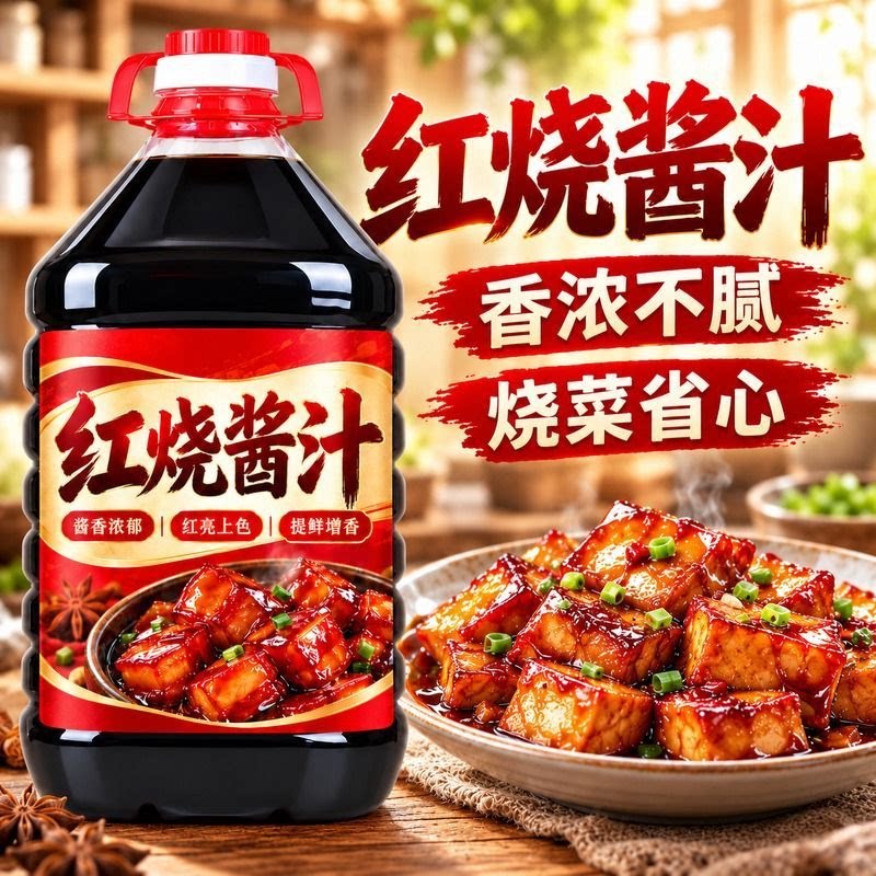 正宗红烧肉红烧酱汁排骨猪蹄家用调味酱料家用茄子红烧鱼wy