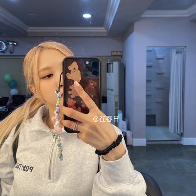 明星rose朴彩英赵露思同款小熊壳