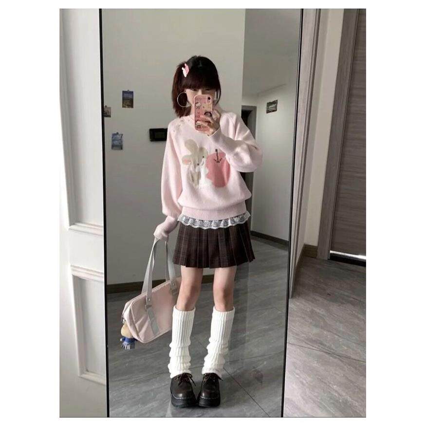 秋日古早少女感粉色卡通