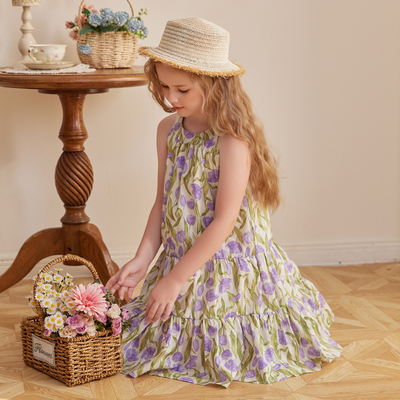 女童连衣裙2025新款夏季背心裙