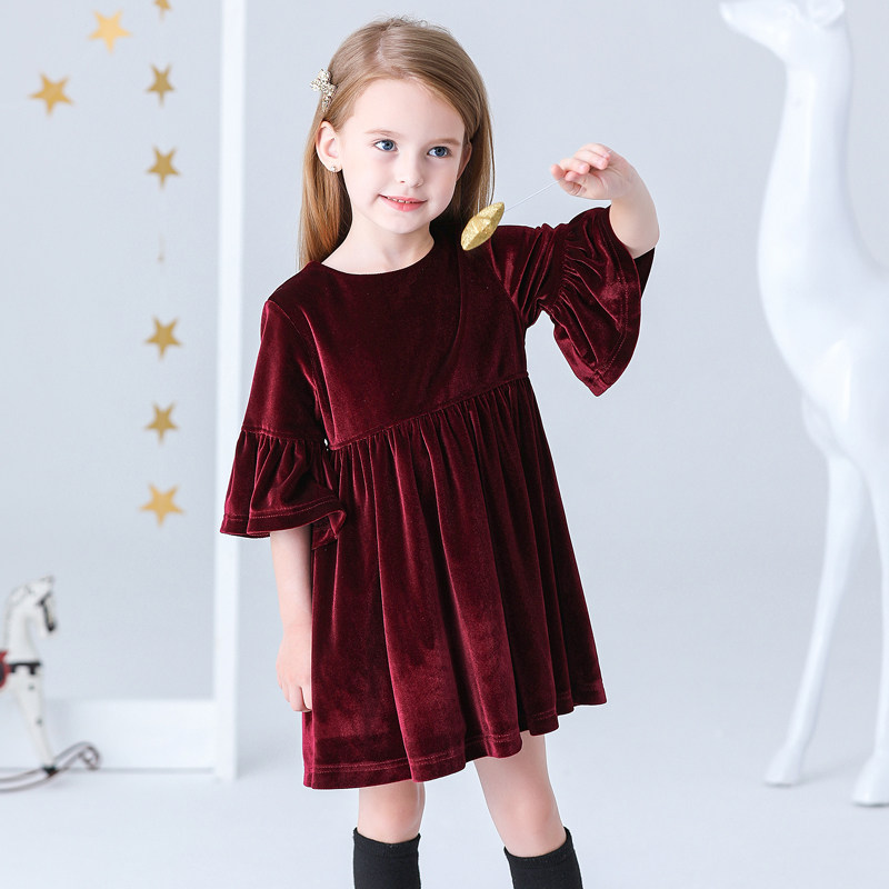 童装女童裙子儿童公主裙2025新款秋装洋气复古中长款宝宝丝绒裙,童装/婴儿装/亲子装,连衣裙,淘宝优惠券,粉丝福利购,淘宝优惠卷