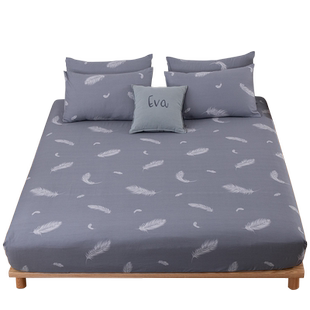 加厚全棉床笠款床单防滑固定床罩套单件纯棉床垫保护套1.8m米夏天