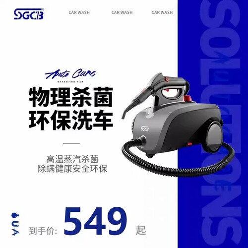 台湾SGCB新格高温高压蒸汽清洁机家用消毒杀菌汽车去污清洗机商用