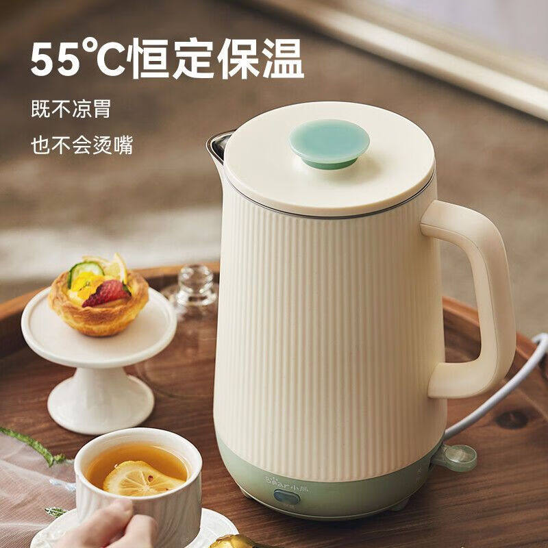 小熊电热水壶家用烧水壶保温一体全自动恒温开水壶大容量自动断电