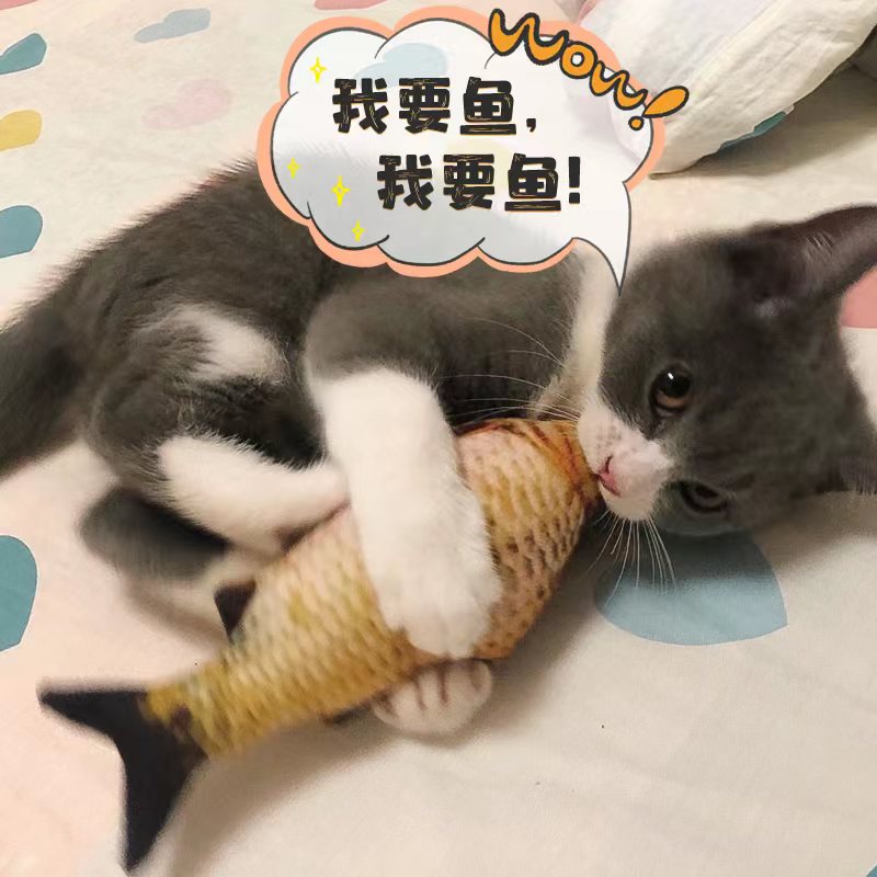 猫玩具自嗨仿真薄荷磨牙用品