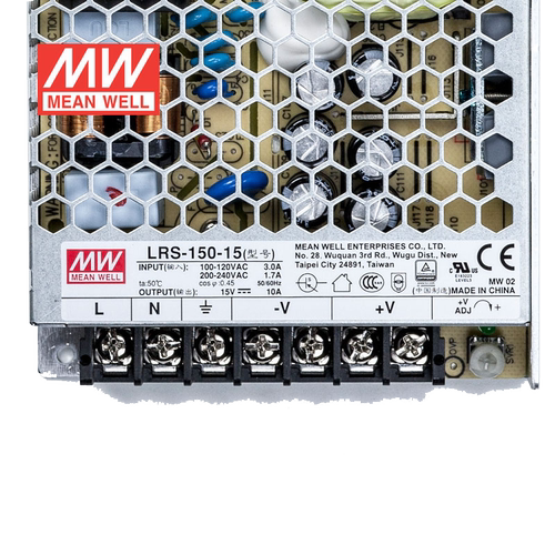 明纬15V电源150W LRS-150-15 直流开关稳压220V转15VDC台湾品牌