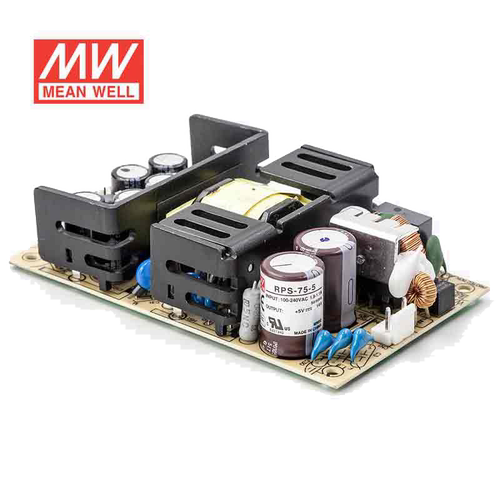 明纬5V电源75W RPS-75-5 基板PCB裸板医疗直流开关稳压 台湾品牌
