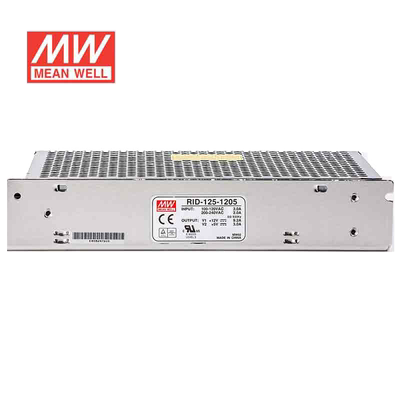 明纬12V24V双路隔离电源133W RID-125-1224  12V7A+24V5A