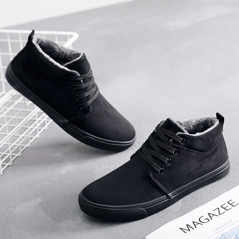 黑色冬季男士棉鞋老北京布鞋男高帮加绒保暖男鞋中老年老人爸爸鞋,流行男鞋,高帮鞋,淘宝优惠券,粉丝福利购,淘宝优惠卷