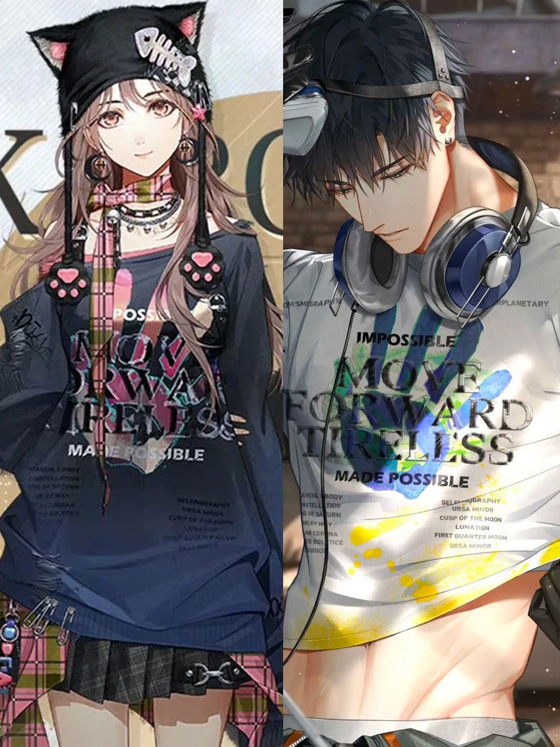 光与夜之恋卫衣萧逸生日同款二段光影秋冬情侣上衣cosplay服童装