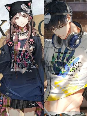 光与夜之恋卫衣萧逸生日同款二段光影秋冬情侣上衣cosplay服童装