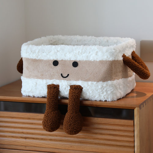 原创可爱卡通零食收纳筐