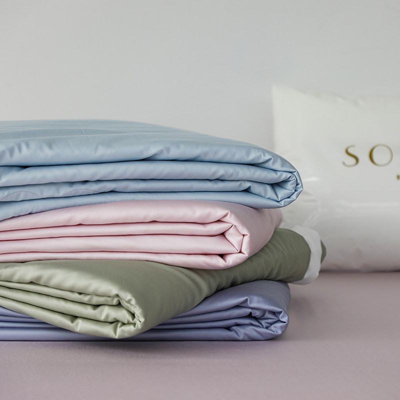 出口日本明治西川SOIEAGE雅棉冷感蚕丝夏被冰感空调被双人蚕丝被