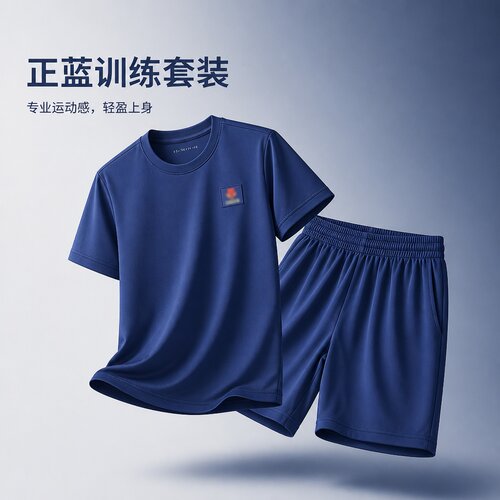 户外运动速干透气短袖体能服套装