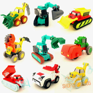 巴布工程师合金玩具推土机马克吊车罗迪工程车队