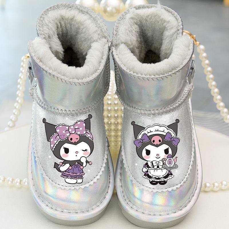 女童雪地靴真皮防水库洛米公主棉靴保暖雪地棉童鞋儿童加厚大棉鞋,童鞋/婴儿鞋/亲子鞋,雪地靴,淘宝优惠券,粉丝福利购,淘宝优惠卷