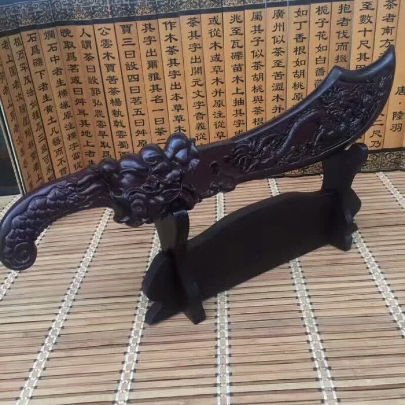 抖音新款黑檀木雕之宝龙刀木摆件家居客厅装饰品大厅摆放红木