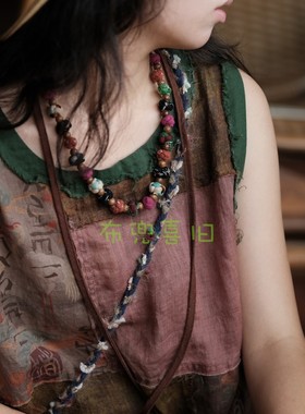 手工编织做旧百搭项链SC121