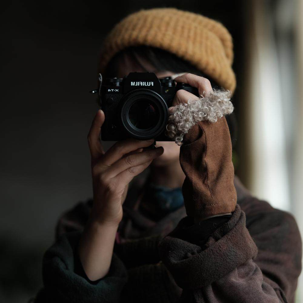 保暖印花文艺复古手套纯棉露指