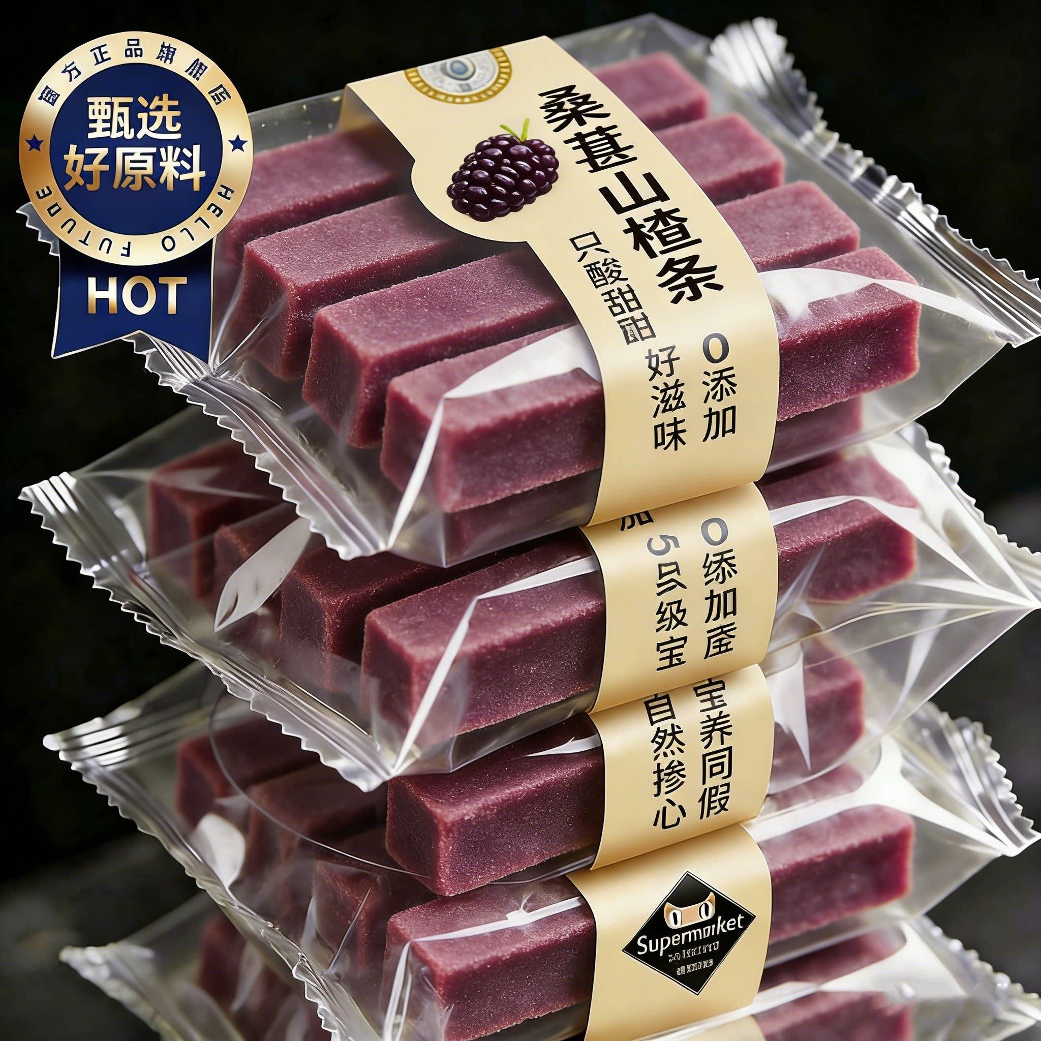 桑葚山楂条无添加糖精官方旗舰店零食果脯片干六物果丹陈皮纯原味