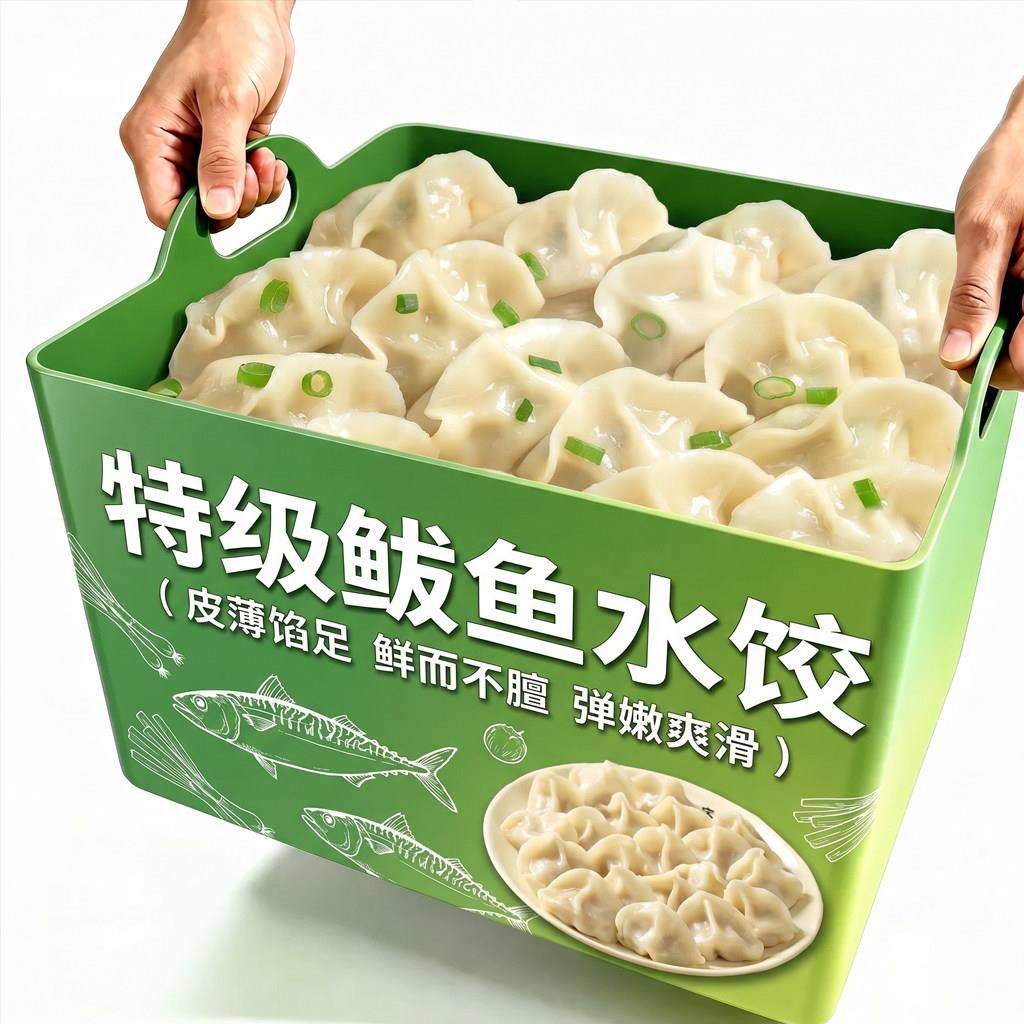 山东威海马鲛鱼水饺官方旗舰店纯手工制作冷冻水饺儿童早餐半成品图片