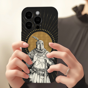 复古赞美太阳骑士欧美手机壳适用苹果16华为vivo红米OPPO荣耀iQOO苹果16promax荣耀华为vivo红米oppo