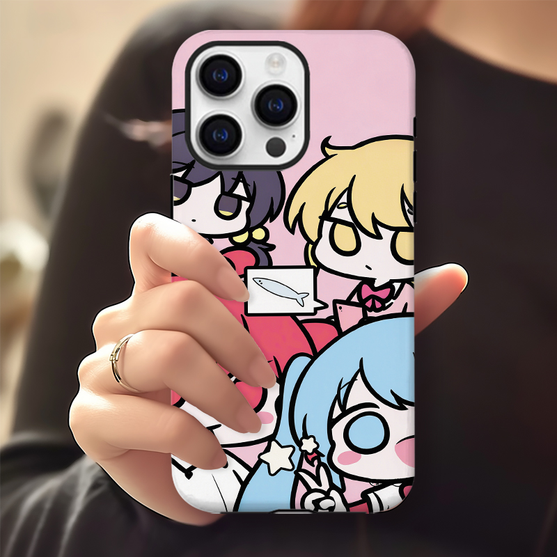重音teto卡通二次元miku手机壳适用苹果16pro华为vivo红米OPPOp80苹果16promax荣耀华为vivo红米oppo