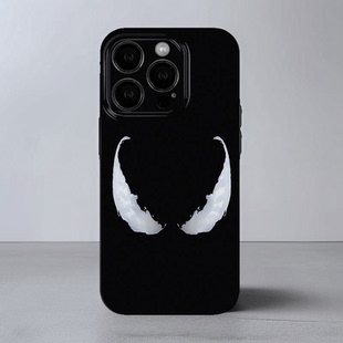 漫威毒液蜘蛛侠创意搞怪新款菲林手机壳亮面适用苹果16prom红米k70华为MATE60硬壳VIVOX200苹果15OPPOFINDX8P