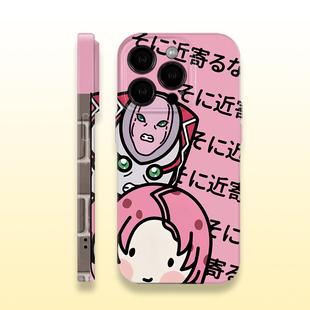 Q版偷窥迪亚波罗JOJO手机壳创意可爱菲林亮面硬壳适用苹果15红米k70荣耀90华为MATE60P防摔IQOONEO8一加ace3p