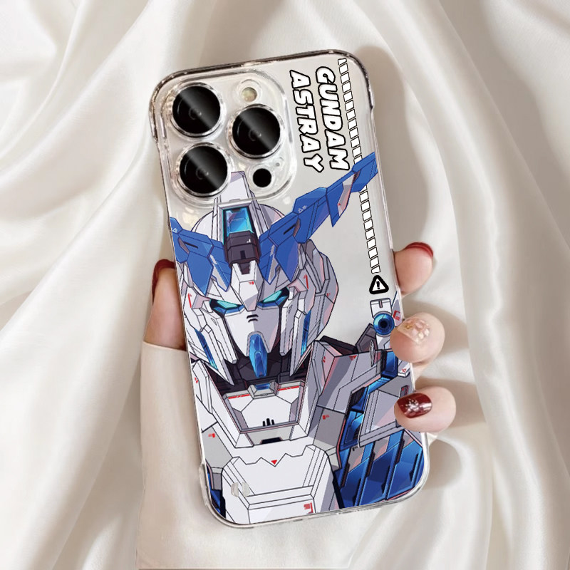 透明超薄无边框PC手机壳不发黄适用新款苹果16PROmax高达机动战士iPhone15PLUS华为P70PROMATE60红米k70至尊X