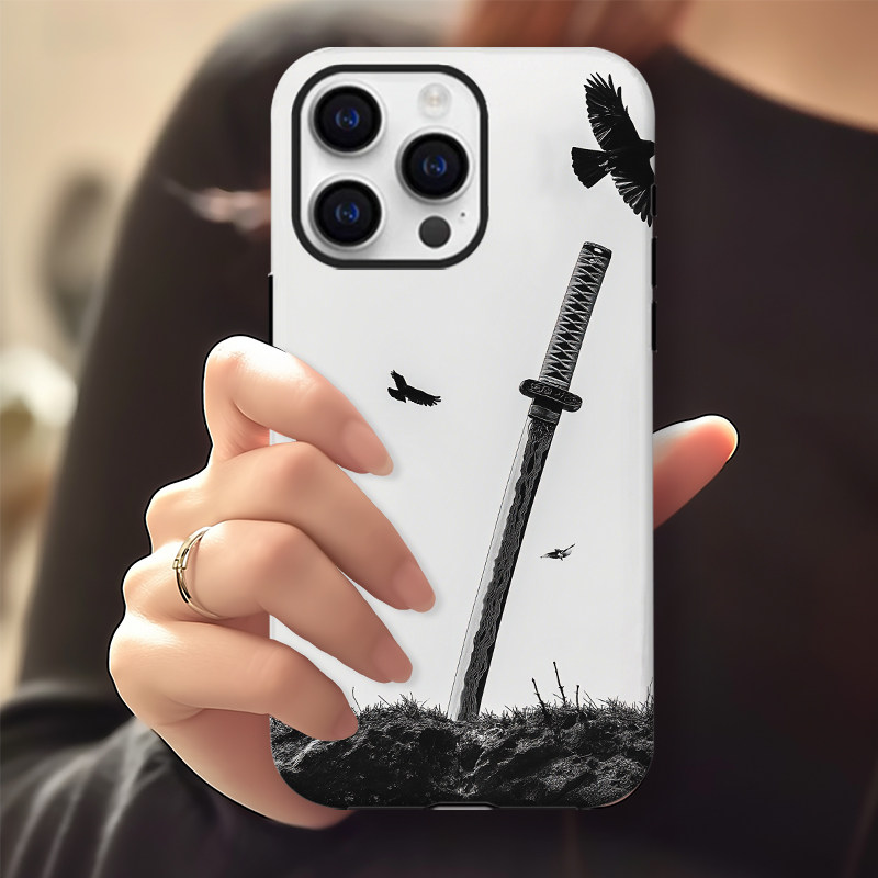 战场武士刀设计感小众2026手机壳手机壳适用于苹果17OPPOvivo小米17一加13苹果16promax荣耀华为vivo红米oppo