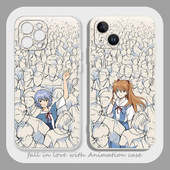 EVA明日香老婆绫波丽动漫适用于iPhone16手机壳15苹果13软壳12promax硅胶全包x小米14红米k70荣耀x50iqooneo9