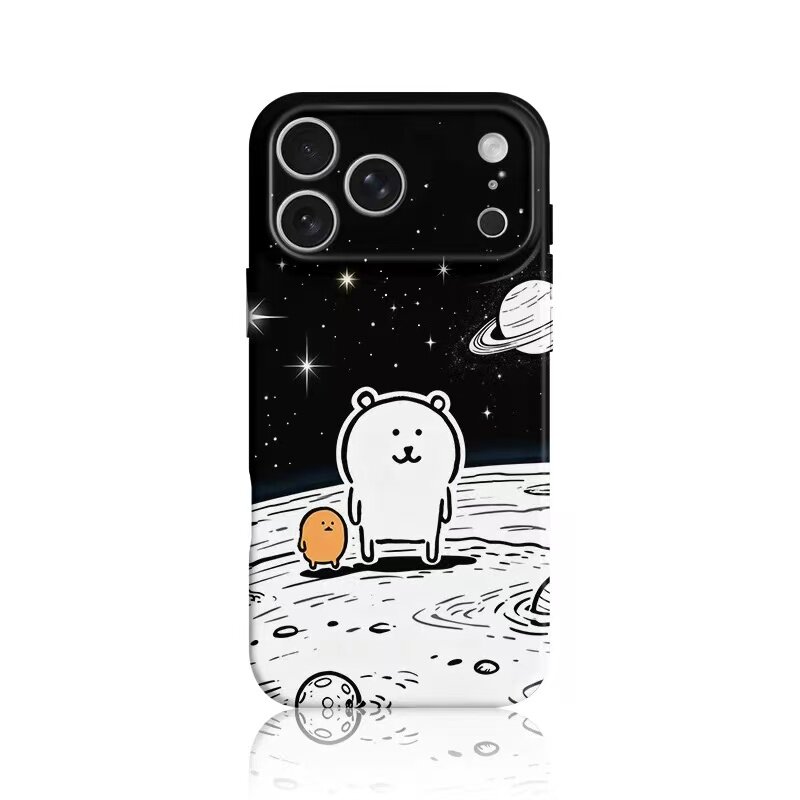 宇宙星球上的自嘲熊手机壳手机壳适用于苹果17OPPOvivo小米17一加13苹果16promax荣耀华为vivo红米oppo