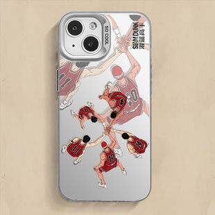 灌篮高手樱木花道IMD镭射亚克力硬壳软包边手机壳适用苹果15红米k60荣耀90华为MATE60PRO防摔IQOONEO8爆款x90