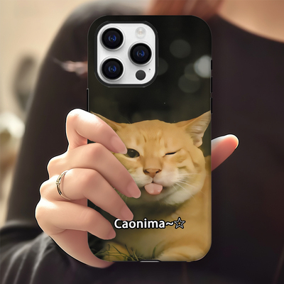 吐舌萌物哈基咪耄耋橘猫手机壳手机壳适用于苹果17OPPOvivo小米17一加13苹果16promax荣耀华为vivo红米oppo