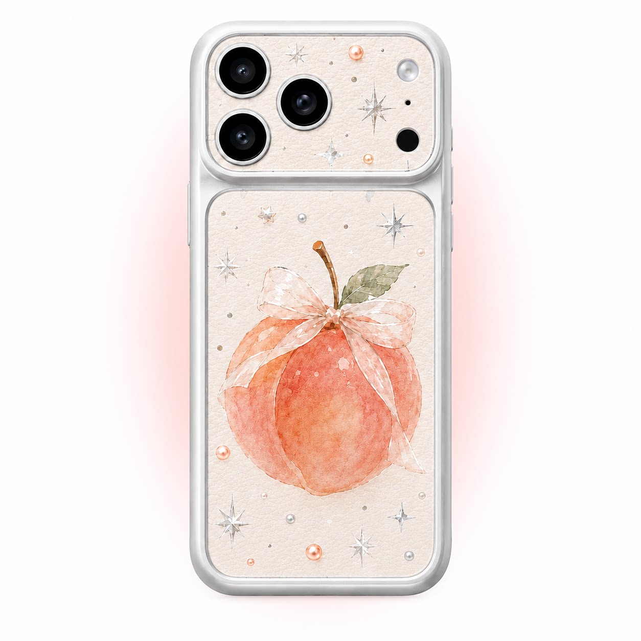 蜜桃物语星星礼物苹果适用iPhone16/17promax手机壳苹果14pro/17韩系vivo贴皮OPPO12Promax