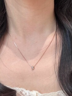 S925纯银小金豆子女2025新款 轻奢高级感项链 爆款