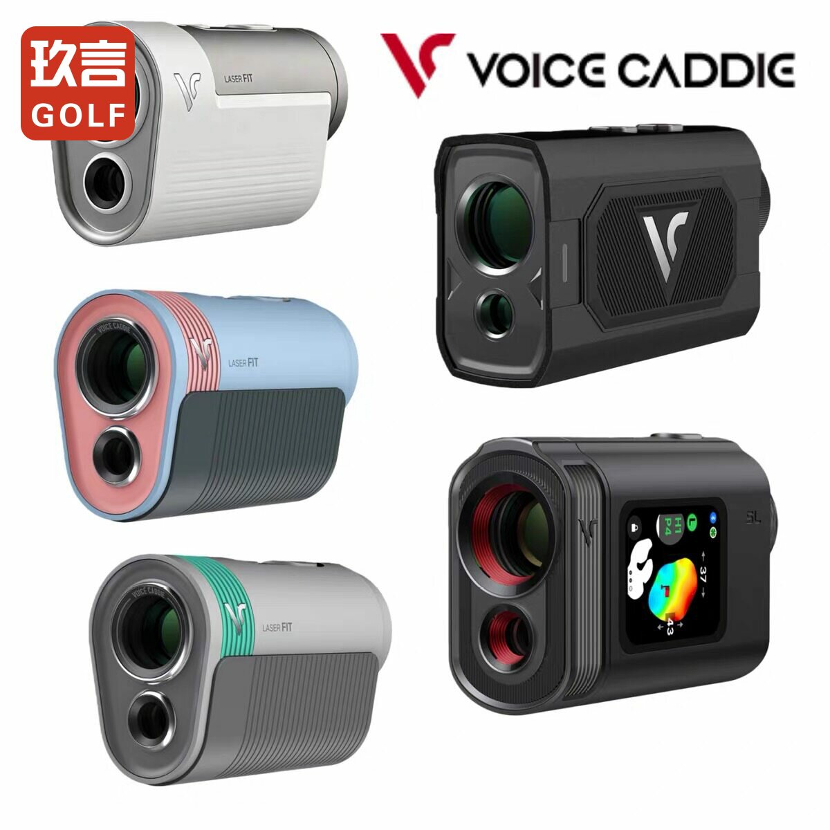 voice caddie高尔夫测距仪电子球童GPS球场mini防水激光坡度测量