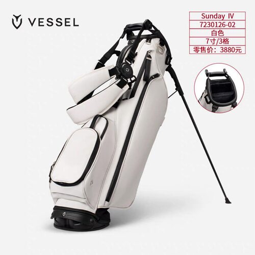 VESSEL高尔夫支架包大师赛纪念版限量款球包7.5寸4格男女士套杆包
