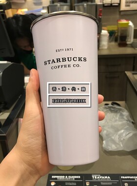 香港2018年白色保温杯1971不锈钢桌面杯 16oz