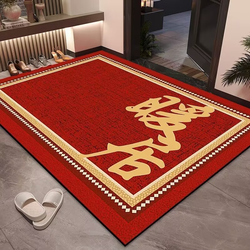 喜庆硅藻泥入户门垫可以裁剪