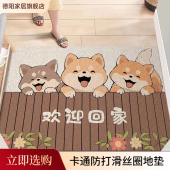 入户门地垫门口进门脚垫可裁剪丝圈门垫轻奢高级可擦防滑地毯定制
